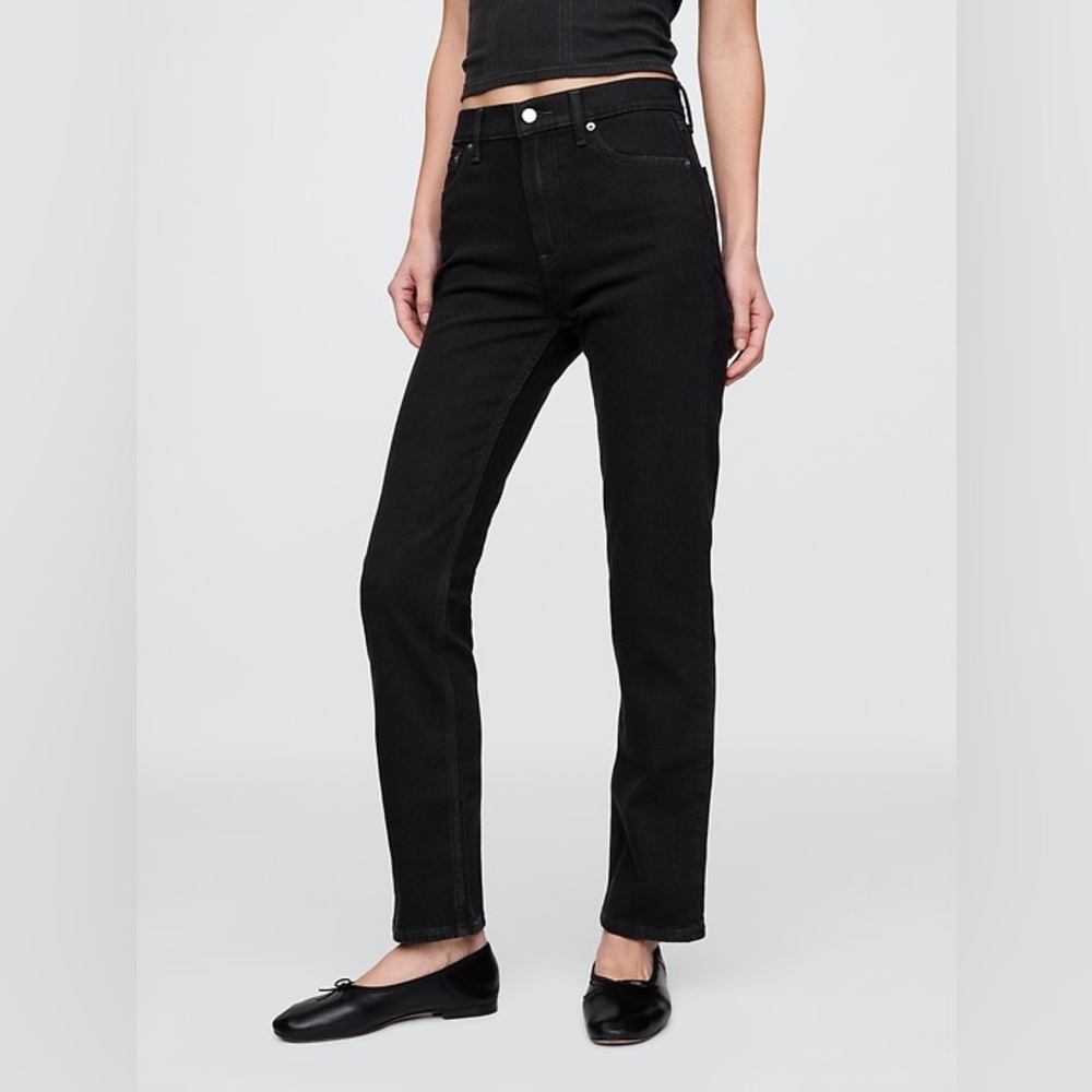 NWT Gap High-Rise Straight Leg Women’s Jeans - Black Size 29